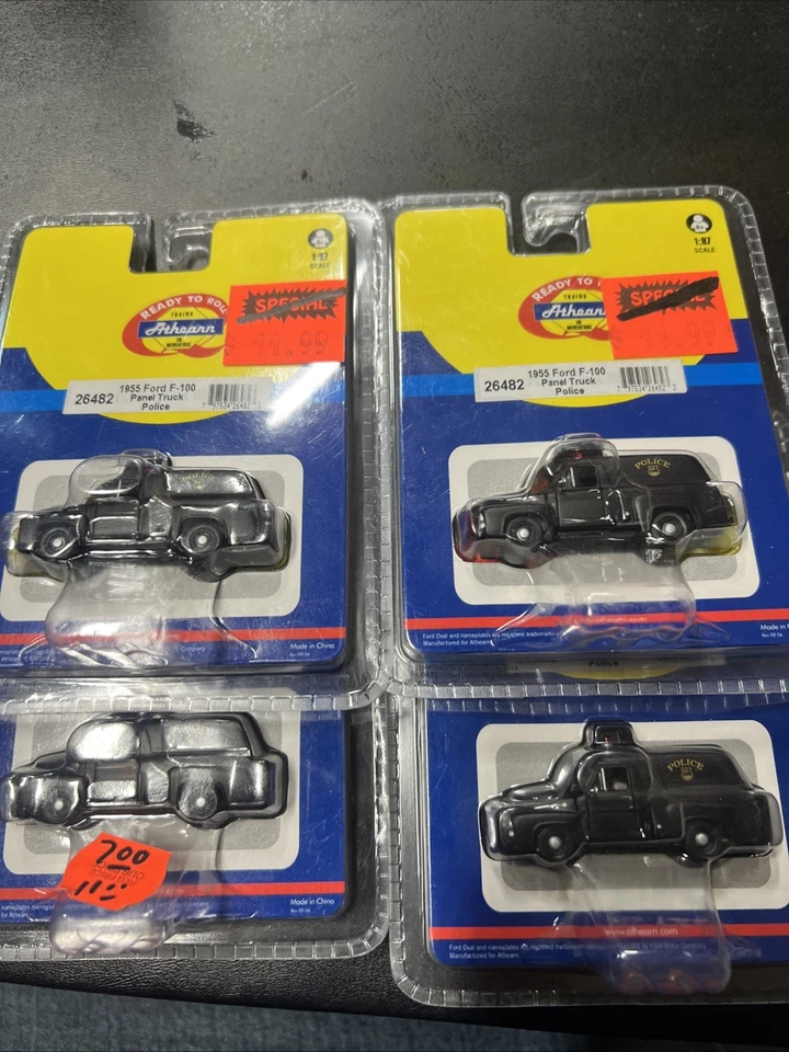 Lote de 7 camionetas Athearn escala 1:87 HO F-100/camión con panel policial/camión con panel Foto 2 de 4