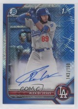 2022 Bowman Chrome Prospect HTA Choice Refractor 143/150 Alex De Jesus Auto 1a73