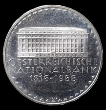 1966 🇦🇹 Austria 50 Schilling - National Bank Gem PROOF Silver Coin Toned!