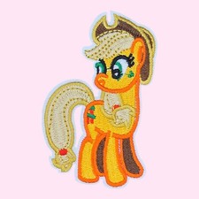 MI PEQUEÑO PONY APPLEJACK PROGRAMA DE TELEVISIÓN DIBUJOS ANIMADOS LINDO UNICORNIO HIERRO EN PARCHE 3,5 x 2,25"