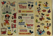 3 Sheets Disney Mickey SCRAPBOOK STICKERS from Sandylion - NEW
