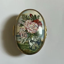 Halcyon Days x Smithsonian Floral Enamel Trinket Box LE 220/500