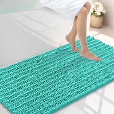 Bathroom Rugs Mat 44x24, Extra Soft Absorbent Chenille Bath Rugs, Non Slip