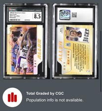 1996-97 Bowman's Best Picks Ray Allen Refractor RC Bucks HOF CGC 8.5 NM/MINT+