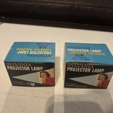 Lot Of 2 ELB Projector Lamp Bulb Tungsten Halogen 80W 30V AVG-15-HR Sylvania