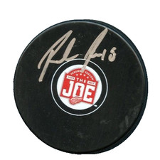 ROBBIE RUSSO SIGNED DETROIT RED WINGS JOE LOUIS JLA FAREWELL HOCKEY PUCK w/ COA