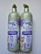 Suave Kids 3-in-1 Shampoo,Conditioner,Body Wash 100 Natural Lavender-Tear-Free