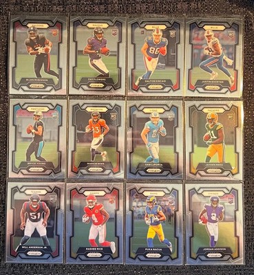 2023 Panini Prizm Football Base, Orange Ice & Lazer #1-400 - COMPLETE YOUR SET