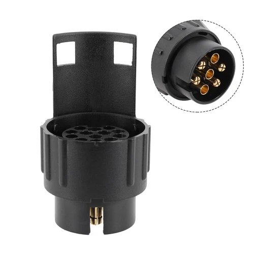 7 Bis 13 Pin Anhänger Caravan Abschleppen Steckdose Adapter Stecker Konverter - Picture 2 of 11
