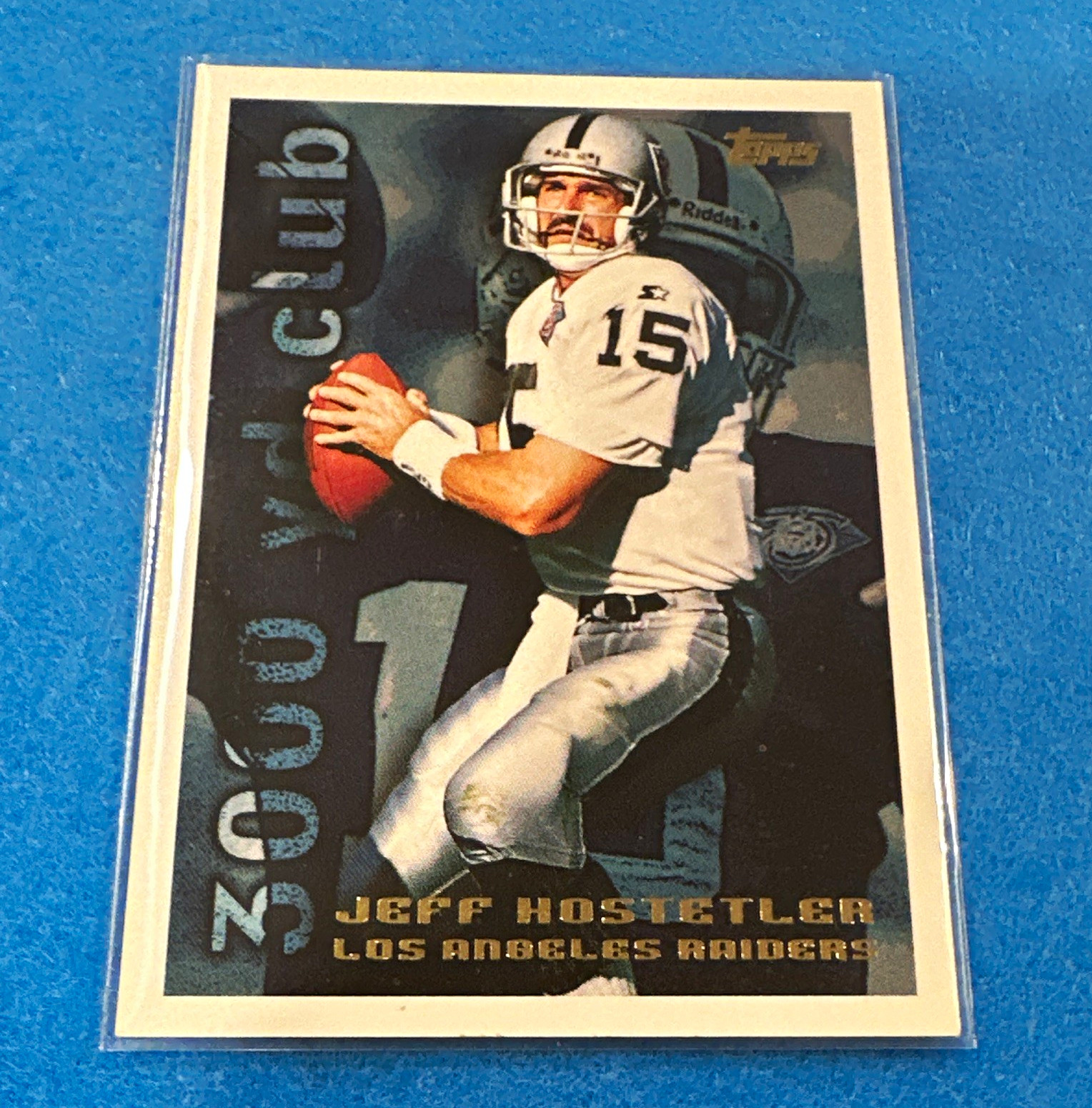 Topps 1995 Quarterback Club Rookie Club Jeff Hostetler #38 Los Angeles Raiders
