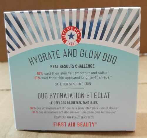 First Aid Beauty❤Hydrate and Glow Duo❤10x Pads & 10x Cream❤2mL/each❤Free Ship - Afbeelding 1 van 3