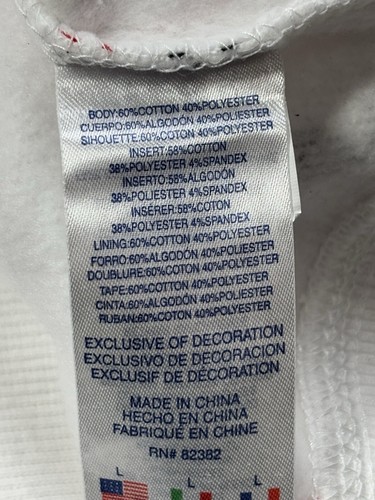 Champion Kids Boy's Youth White Allover Logo Fleece Hoodie Size Large - Picture 9 of 12