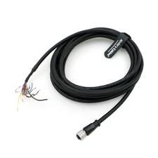 DataMan 260 Reader Serial Power IO Cable M12 A-Code 12 Pin Female to Open Flying
