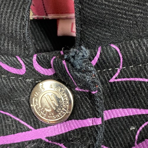 JH Design Group Girl's Youth Jacket Tinkerbell Embroidered Black Denim Sz Large - Picture 9 of 19