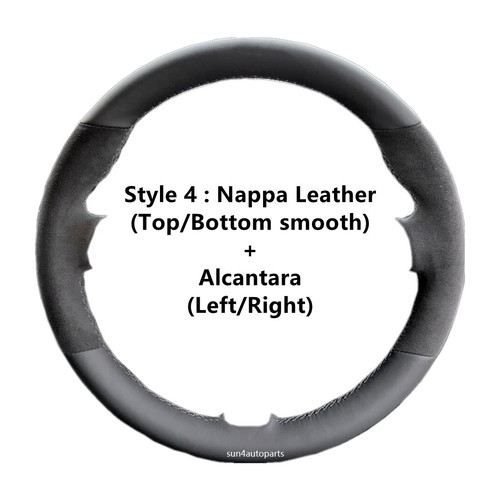 Alcantara Car Steering Wheel Cover Real Leather Wheel Wrap for Audi A3 S3 RS3 8V - Picture 5 of 27