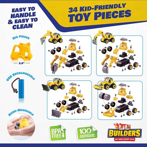 USA Toyz Lil Builders RC LKW Bauspielzeug für Kinder - Bild 5 von 7