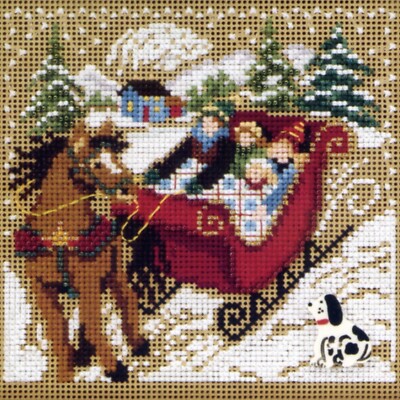 Through the Woods Holiday Kit Mill Hill 2010 Buttons & Beads Winter