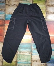 VTG PADI Sportswear Women's L Jogger Pants Made in USA Black