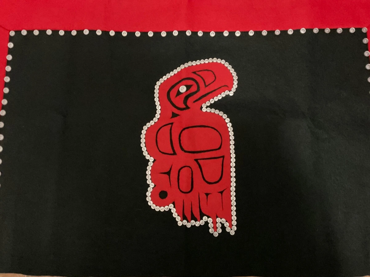 Northwest Coast Haida Eagle Button Blanket Native American Indian Indigenous