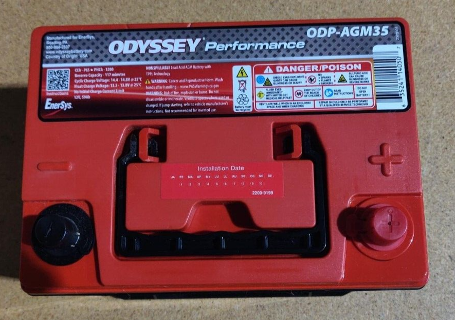 ODYSSEY BATTERY 765CCA ODPAGM35 Performance odpAGM35 eBay