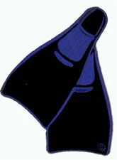 SCUBA DIVING - Dive Fin Blue Patch  