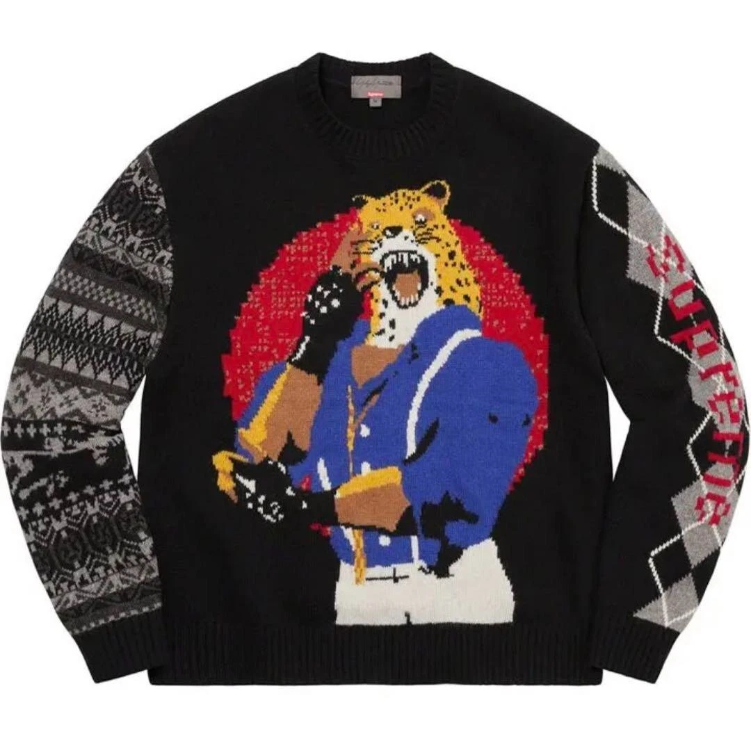 Pull XL Supreme 22FW Yohji Yamamoto TEKKEN noir du Japon jamais utilisé sans boîte