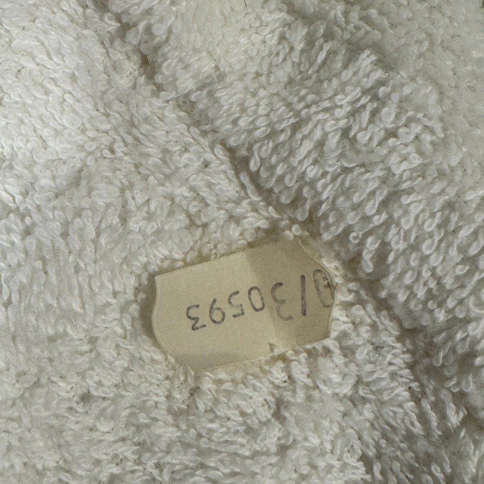 Lencería Cacique Blanca Súper Suave Terry Tela Vellón Bata Difusa Talla Única Spa Nueva con Etiquetas Foto 3 de 4