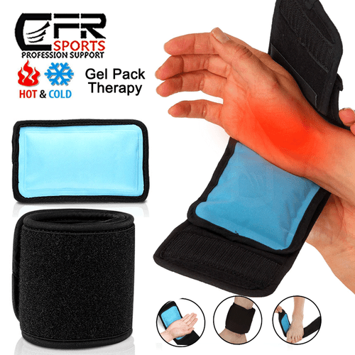 Hot and Cold Therapy Reusable Gel Ice Pack Pack Wrist Hand Ankle Wrap & Strap - Picture 12 of 13