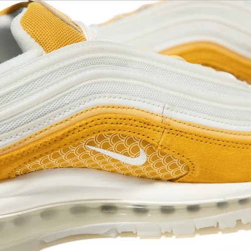 Nike Air Max 97 Running Shoes White / Yellow Ochre Sz 8.5 DQ9011 100 - Picture 8 of 8