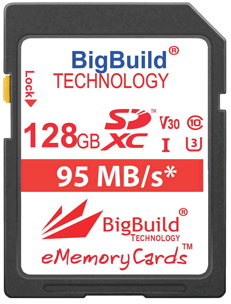 128GB Memory card for Pentax K 1, K 1 Mark II, K S2 Camera, Class 10 SDXC