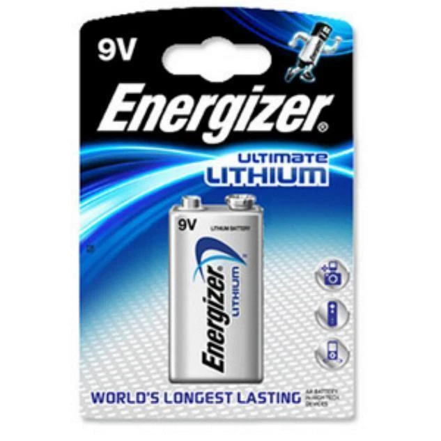 6 x Energizer Ultimate Lithium 9V Blockbatterie 4LR61 für Rauchmelder - Bild 1 von 1