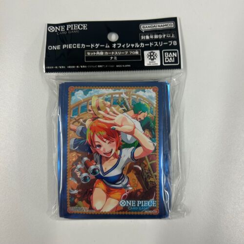 One Piece Card Game Japanese Official Bandai Deck Card Protector Sleeves Sealed - Foto 8 di 12