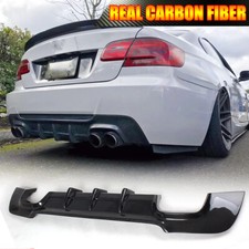 REAL CARBON Rear Bumper Diffuser Lip Fit For BMW E92 E93 335i M Sport 2007-2013