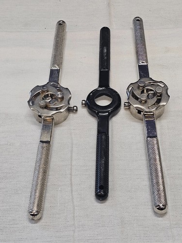 3 Hanson Hex Threading Die Dies Tap T Handle Wrench 1" - Picture 12 of 15