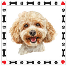Poodle Dog Sticker Decal A1048