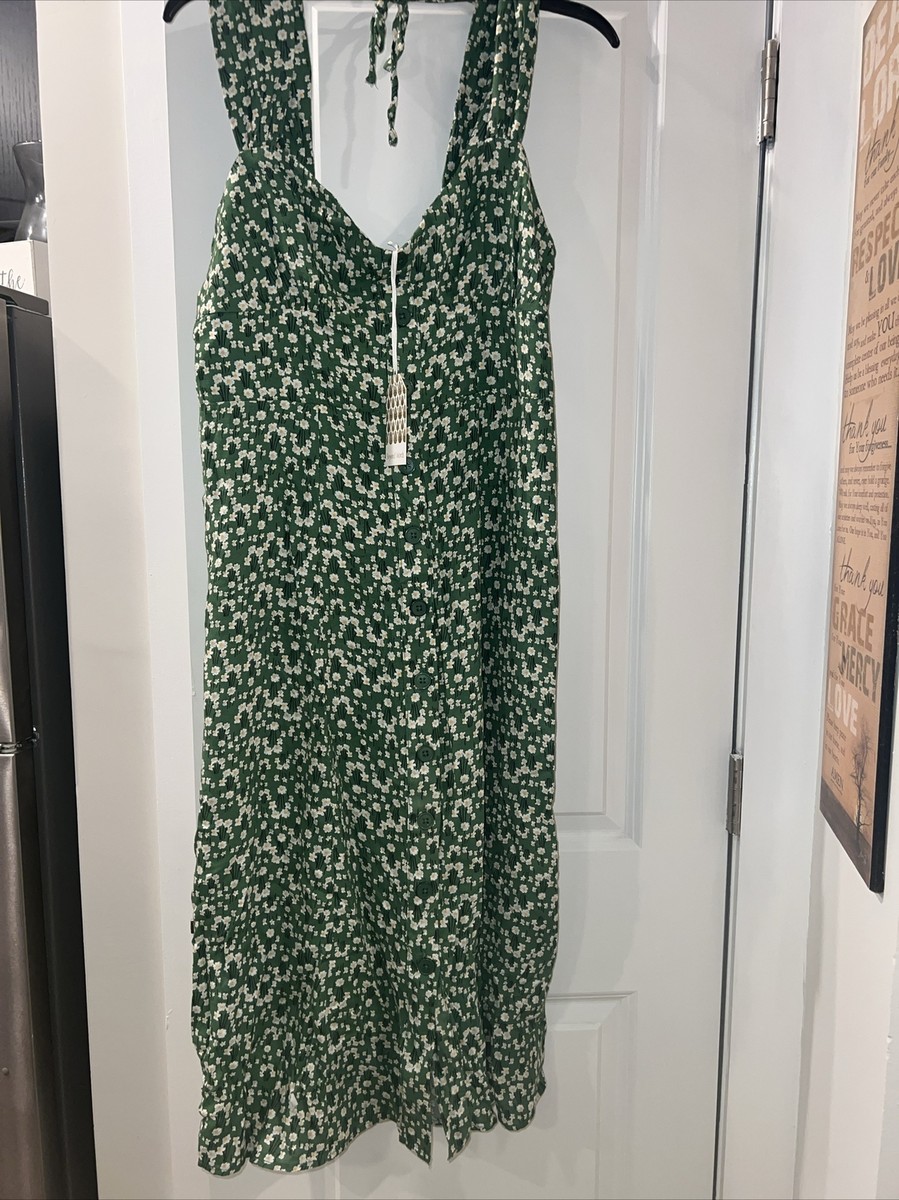 beyond words green dress Beyond Yoga Around The World Front Twist Dress main image 0