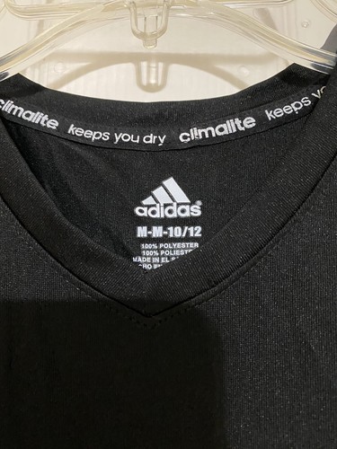 Lot Of 3 Girls Short Sleeve Shirts - Adidas, Justice, Mad Game Size 8/10 & 10/12 - Picture 3 of 10