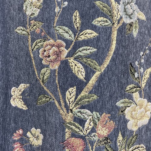 modern luxury pastoral Chenille jacquard blue cloth valance curtain drape C1940 - Picture 3 of 12