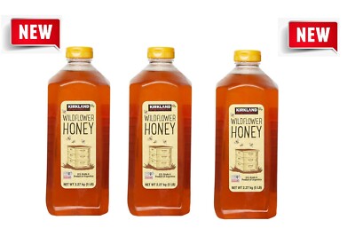 15 Lbs Kirkland Wildflower Honey (3 x 80) OZ 5 lbs 