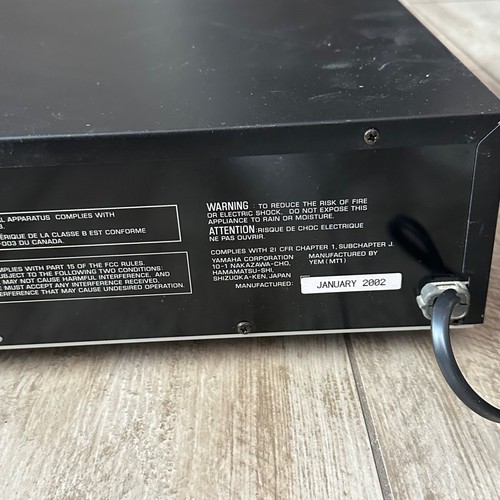 Yamaha CDC-685 5 Disc CD Changer with Remote. Tested and Working! - Picture 8 of 9