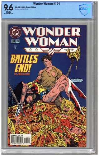 Wonder Woman  # 104   CBCS  9.6   NM+  White pages  12/95  Direct Edition  See  
