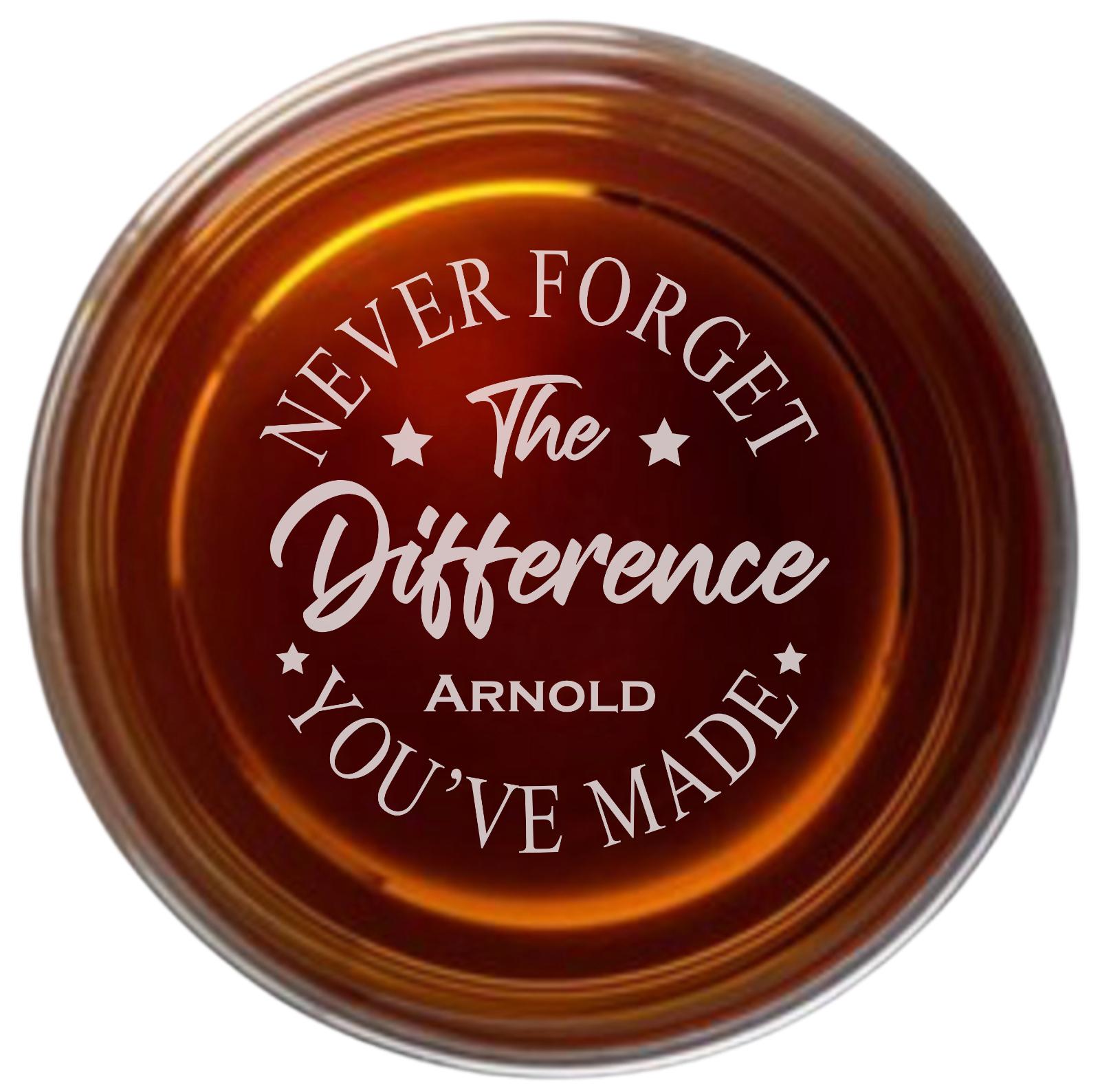 Personalized Retirement Engraved Side Or Bottom Whisky Glass Custom Engraved-image