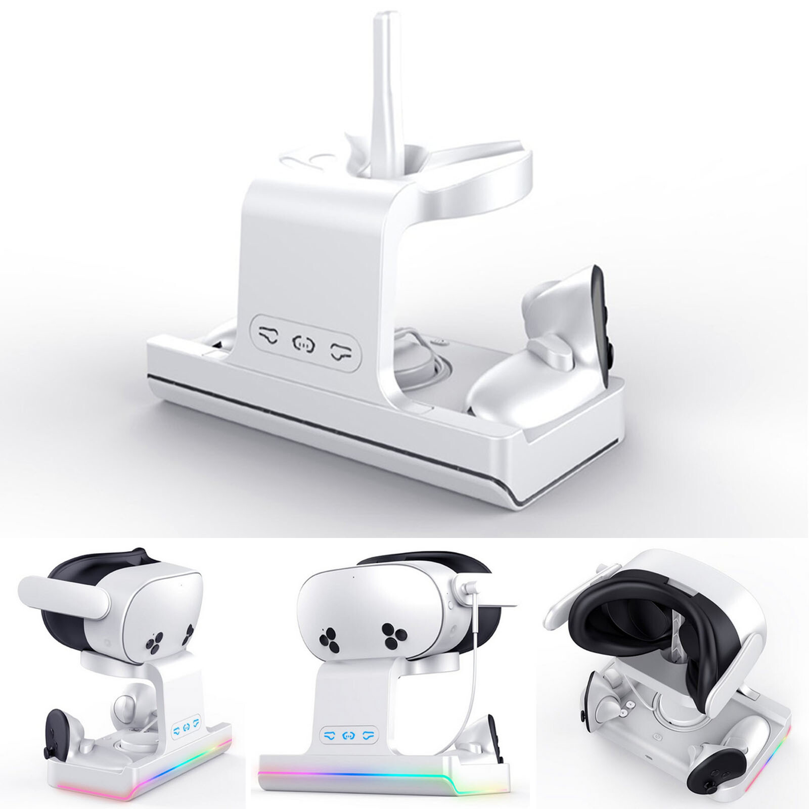 Magnetic Fast Charging Grip for Quest 3S VR Headset Wireless Accessories-image