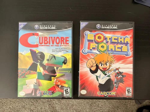 Gotcha Force (Nintendo GameCube, 2003) And Cubivore (Nintendo GameCube, 2002)