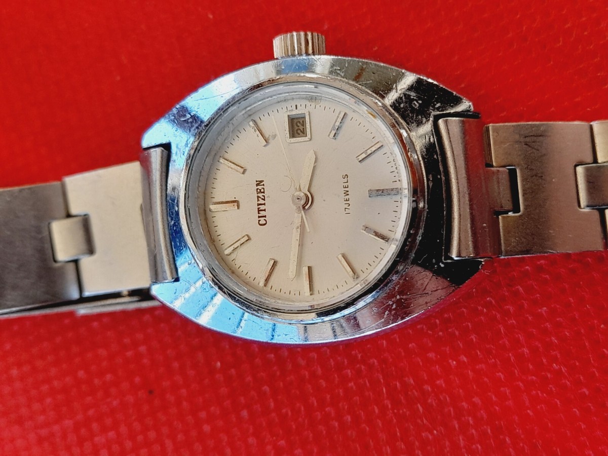 Vintage Citizen 4-532023 17 Jewels Manual Wind Ladies Watch _3059
