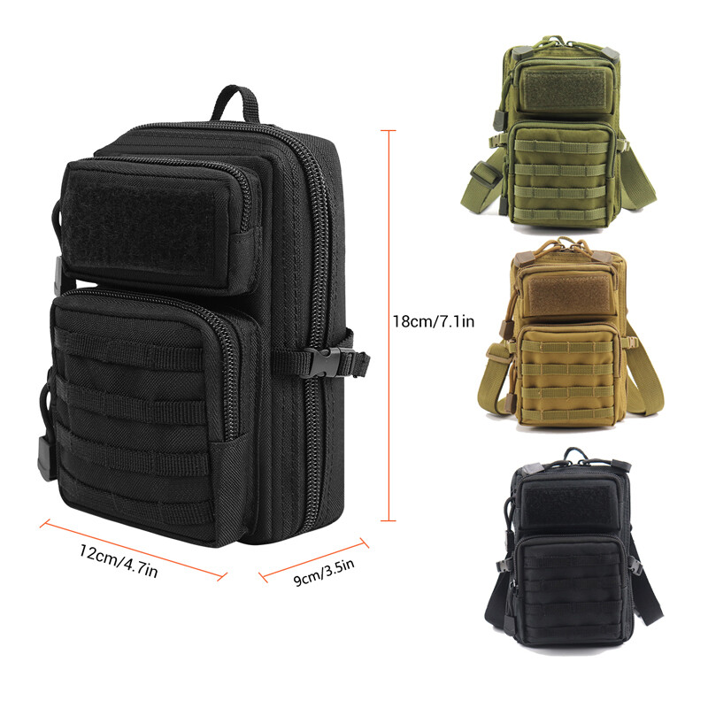 Tactical Molle Pouch Shoulder Bag Sling Bag Handbag EDC Tool