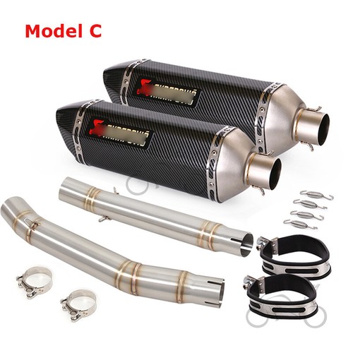 Tubo silenciador sistema de escape sin cordones para Suzuki GSX1300R Hayabusa 2008-2020 470 mm - Imagen 8 de 11