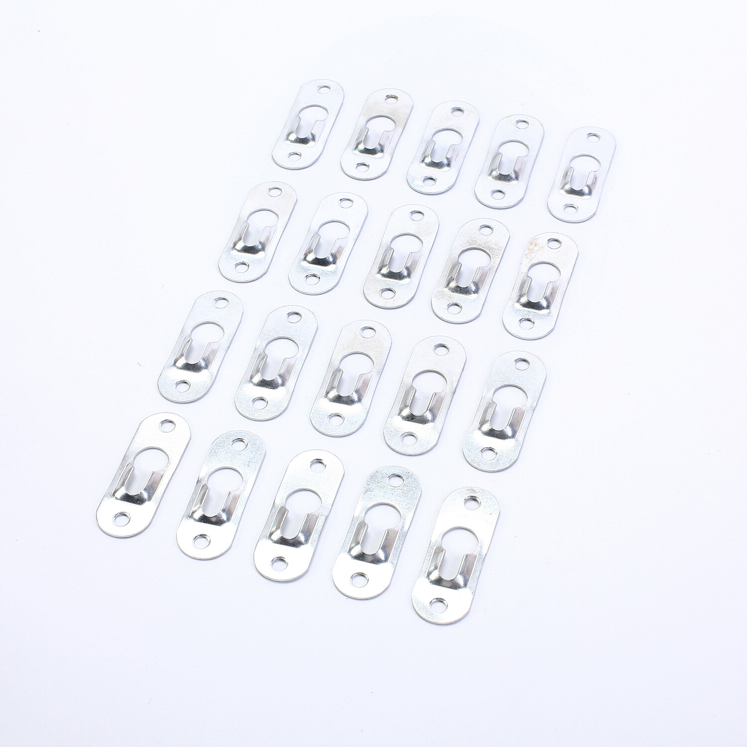 20x Heavy Duty Keyhole Picture Frame Hangers Two Hole Hanging Bracket