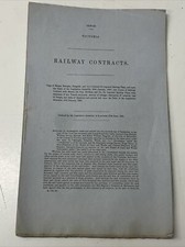 VINTAGE CONTRACT VICTORIA RAILWAY RAILWAYS 1859 DEBPASS BROTHERS PLANT TRAIN 
