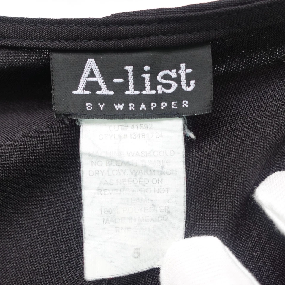 ENVOLTURA Falda Junior Talla 5 Negra Mini Lápiz Recto Cremallera Espalda Formal Clásica Foto 3 de 4